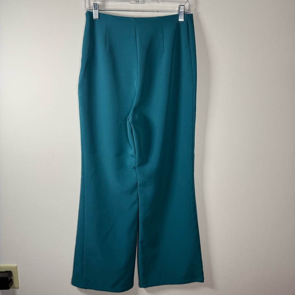 Sincerely Jules Blue (Turquoise) High-Waisted Flared Trousers Business - Picture 5 of 5